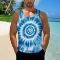 thumbnail image 1 of PNTUTB Tank Tops for Men Sleeveless Tops Casual Crew-Neck Sports Vest Fashionable Ombre-Printed Tops Lightweight Breathable Loose Comfortable Tank Tops, 1 of 6