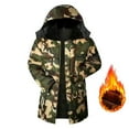 thumbnail image 1 of PNTUTB Winter Coats for Men Winter Camouflage Waterproof Warm Thicken Comfort Full Zipper Pocket Casual Coat, 1 of 6