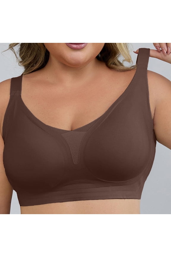 Wire-Free Bra for Women,Zero Restriction Seamless Underwear with Lift Support to Prevent Sagging and Side Spillage