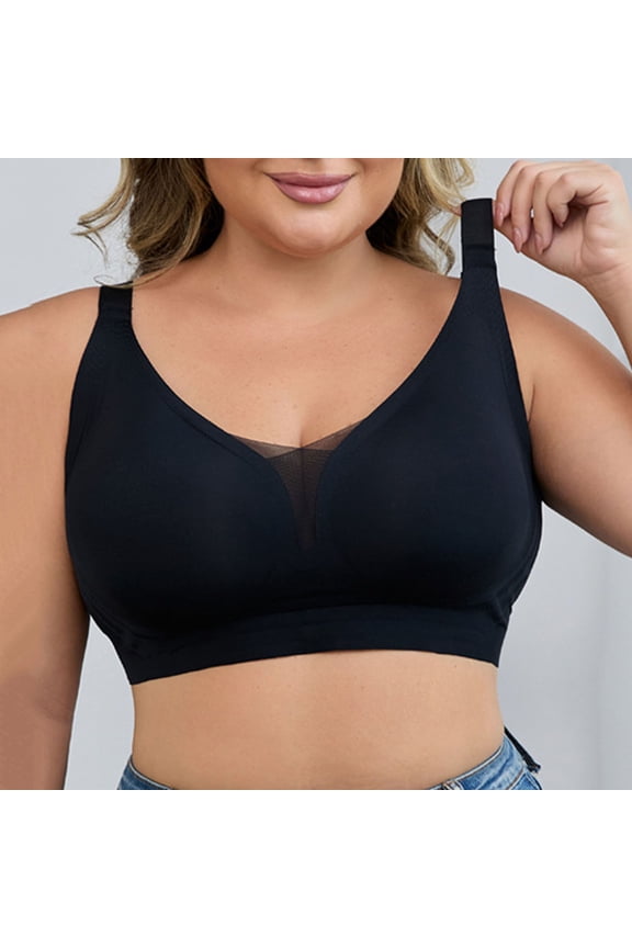 Wire-Free Bra for Women,Zero Restriction Seamless Underwear with Lift Support to Prevent Sagging and Side Spillage