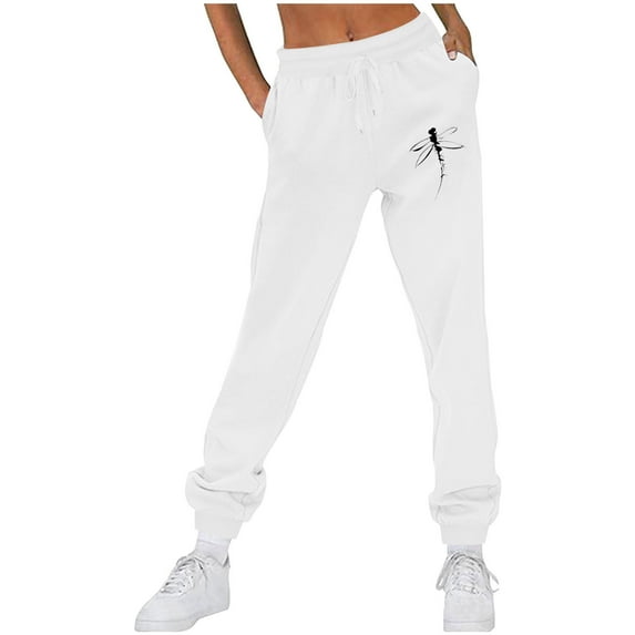 PNTUTB Women Fashionable Casual Trousers Good Fabric Quality Comfortable Fitness Sports Pants with Side Pockets
