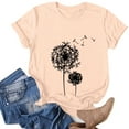 thumbnail image 1 of PNTUTB Women'S Letter Tropical Graphic T Shirts Summer Crewneck Short Sleeve Tee Tops, 1 of 5