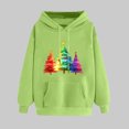 thumbnail image 1 of PNTUTB Women's Casual Long Sleeve Pocket Hoodies Fashion Christmas Print Drawstring Pullover Sweatshirts, 1 of 6