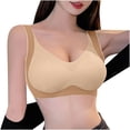 thumbnail image 1 of PNTUTB Women's Casual Sports Bra Shock Absorbing Support Wire Free Elastic Fitness Yoga Comfortable Gathering Bra, 1 of 6
