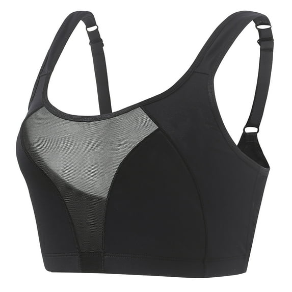 PNTUTB Women's Casual Sports Bra Wide Straps Wire-Free Stretch Fitness Yoga Comfort Lift & Support Bra
