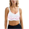 thumbnail image 1 of PNTUTB Women's Comfort Bra Seamless Removable Pad Sleep Bra Yoga Bra Sports Bra Gathering & Lifting, 1 of 6