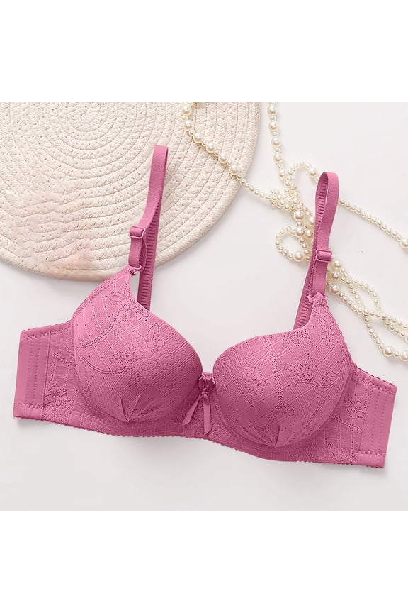Women's Everyday Bra,Wire-Free Zero Restriction Lifting Gathering Support Anti-Sagging One-Piece Seamless Bra