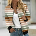 thumbnail image 1 of PNTUTB Jackets for Women Long Sleeve Casual Comfortable Outerwear Bomber Coats with Pockets, 1 of 6
