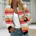 thumbnail image 1 of PNTUTB Jackets for Women Long Sleeve Casual Comfortable Outerwear Bomber Coats with Pockets, 1 of 6