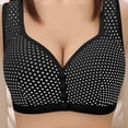 thumbnail image 1 of PNTUTB Women's Fashion Polka Dot Bra,Everyday Comfort Push-Up Bra Front-Closure Wire-Free Seamless Tank Top Style Bra, 1 of 6