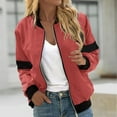 thumbnail image 1 of PNTUTB Long Sleeve for Women Fashion Solid Color Zipper Pocket Comfortable Jacket, 1 of 6