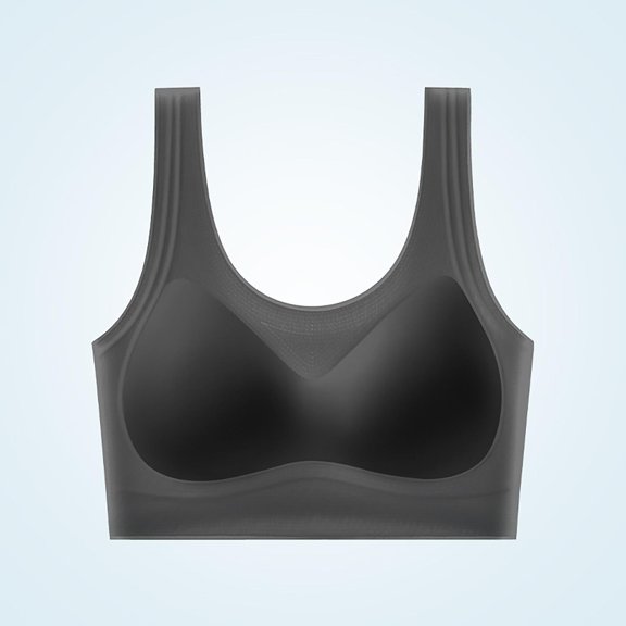 PNTUTB Women's High-Breathability Bra,Thickened Pads Seamless Wire-Free Bra Wide Straps Full Coverage Shock-Absorbing Gathering Support Sports Bra