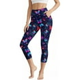 thumbnail image 1 of PNTUTB Women's High Elasticity Shaping Yoga Pants Fashionable Solid Color High Waisted Shaping Capris, 1 of 5