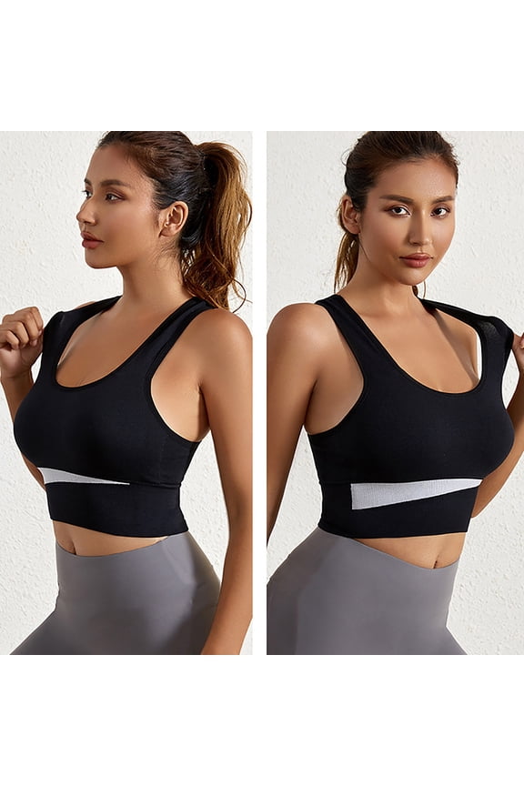 Women's Lift & Shape Support Sports Bra Shock Absorbing Running Bra Backless Wrap Around Outerwear Bra