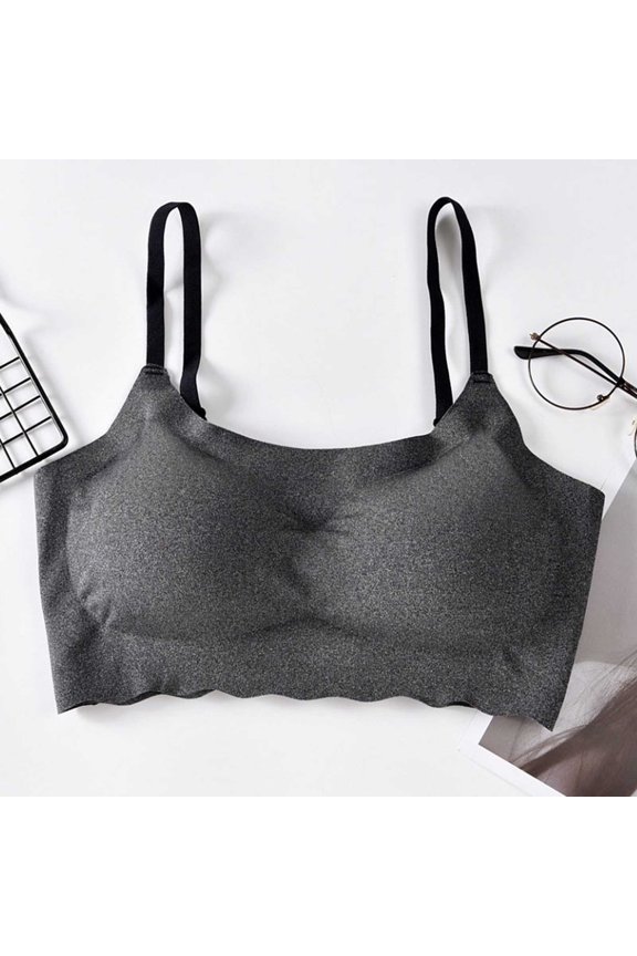 Women's Lightweight Bra,Wire-Free Zero Restriction Seamless Underwear Invisible No-Rolling Edge Full Coverage Bra