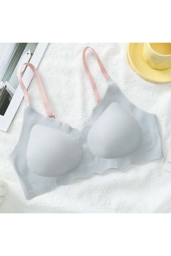 Women's Lightweight Breathable Full Coverage Bra One-Piece Seamless Invisible No-Rolling Edge Cloud-Soft Comfort Bra