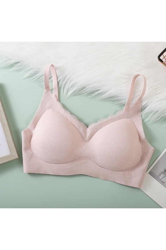 Women's Lightweight Wireless Bra Zero-Restriction Seamless Bra Lifting Gathering Anti-Sagging Anti-Spreading Support