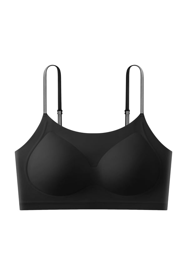 Women's Nude-Feel Seamless Underwear Lightweight Soft Breathable Wire-Free Zero-Constraint Everyday Bra
