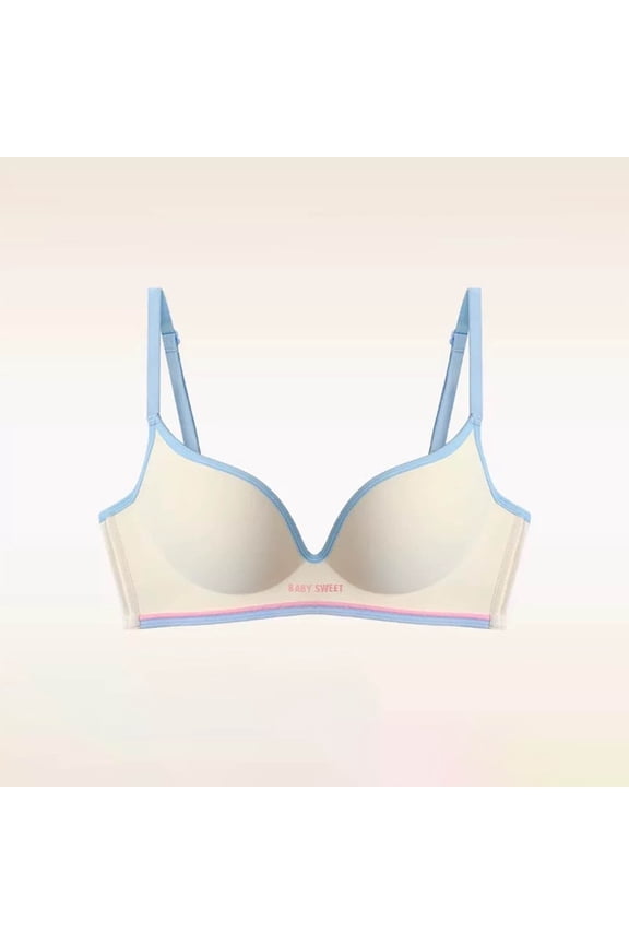 Women's One-Piece Cloud Bra,Lightweight Breathable Wire-Free Zero-Restriction Airy Feel Seamless Gathering Design Bra