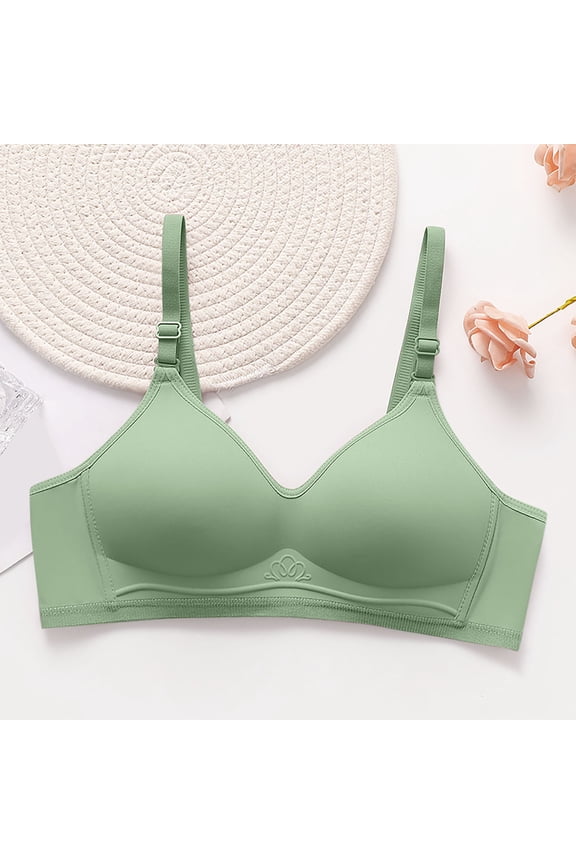 Women's One-Piece Seamless Bra Wire-Free Zero Restriction Lifting and Gathering Support Invisible No Roll-Up