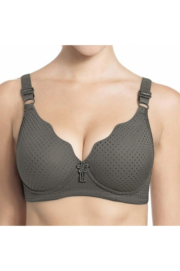Women's One-Piece Seamless Bra,Wire-Free Zero Restriction Lifts and Supports Prevents Sagging and Spreading Bra