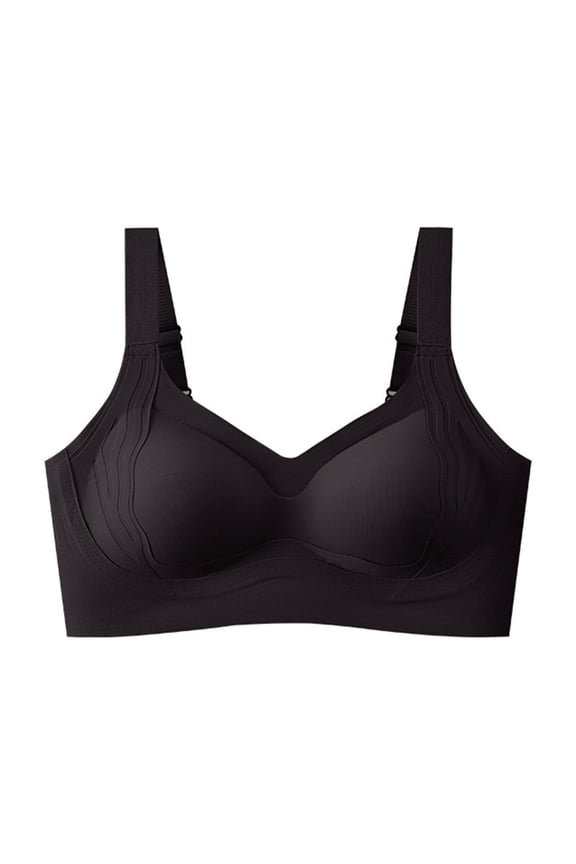 Women's One-Piece Seamless Bra with Adjustable Straps Wire-Free Design Zero Restriction Lift and Support Anti-Sagging
