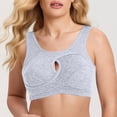 thumbnail image 1 of PNTUTB Women's Plus Size Sports Bra,Push-Up Seamless Wire-Free Lace-Up Design for Comfortable Yoga and Fitness Back-Flattering Athletic Bra, 1 of 6