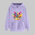 thumbnail image 1 of PNTUTB Women's Print Fashion Casual Hoodie Comfortable Sweatshirt Winter Long Sleeved Pullover, 1 of 6