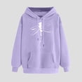thumbnail image 1 of PNTUTB Women's Print Winter Hoodie Pullover Loose Basic Round Neck Long Sleeved Comfortable Sweatshirt, 1 of 6