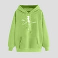 thumbnail image 1 of PNTUTB Women's Print Winter Hoodie Pullover Loose Basic Round Neck Long Sleeved Comfortable Sweatshirt, 1 of 6