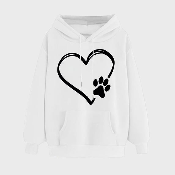 PNTUTB Women's Round Neck Long Sleeved Comfortable Sweatshirt Fashion Print Winter Hoodie Pullover