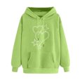 thumbnail image 1 of PNTUTB Women's Round Neck Print Winter Hoodie Fashionable Pullover Long Sleeved Comfortable Sweatshirt, 1 of 5