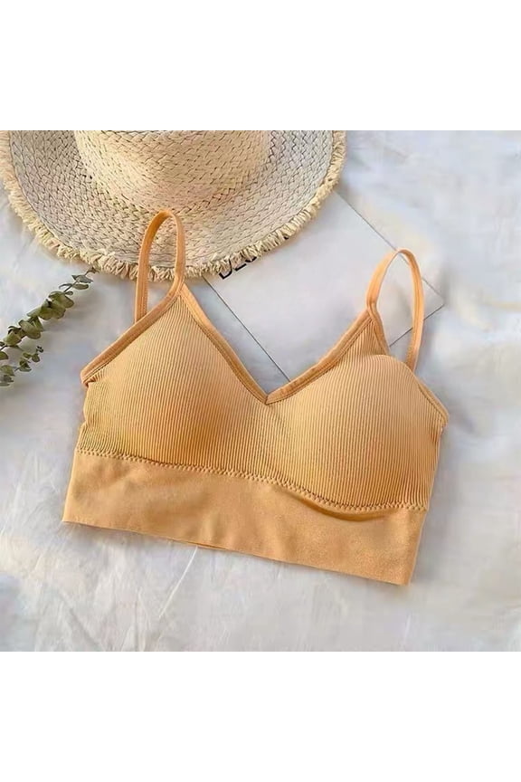 Women's Seamless Bra,Lightweight Breathable Wire-Free Zero Restriction Cross-Back Design for Beautiful Back View