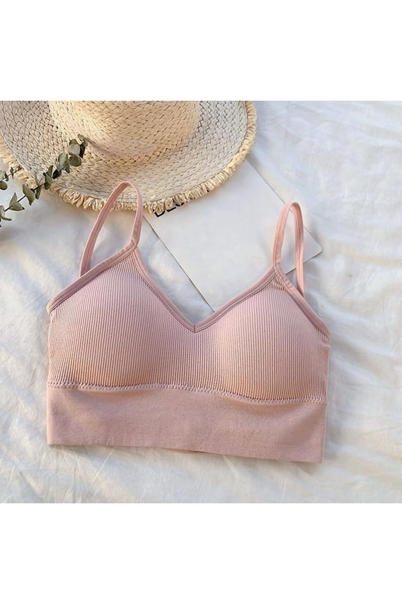 Women's Seamless Bra,Lightweight Breathable Wire-Free Zero Restriction Cross-Back Design for Beautiful Back View