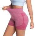 thumbnail image 1 of PNTUTB Women's Shorts,Solid-Color High-Waisted High-Stretch Butt-Lifting Tummy-Tucking Slimming Seamless Casual Athletic Shorts, 1 of 5
