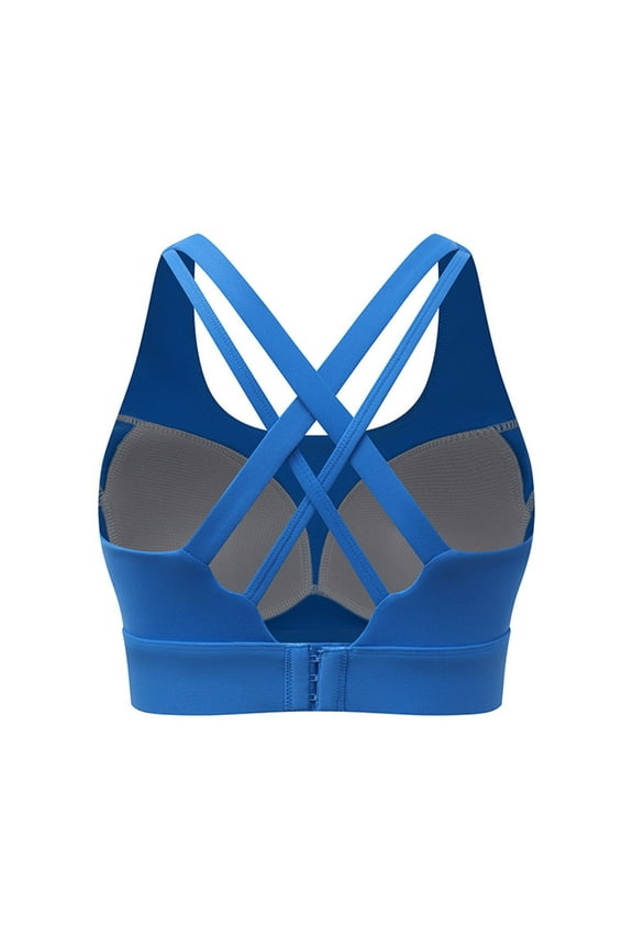 Women's Sports Bra Shock Absorbing Running Bra Backless Wrap-Around Bra Lifts and Supports the Bust