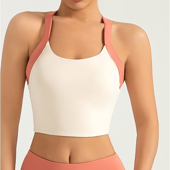 PNTUTB Women's Sports Bra Shock Absorption & Gathering,Wire Free & Hook Free Plus Size Fitness Yoga Bra