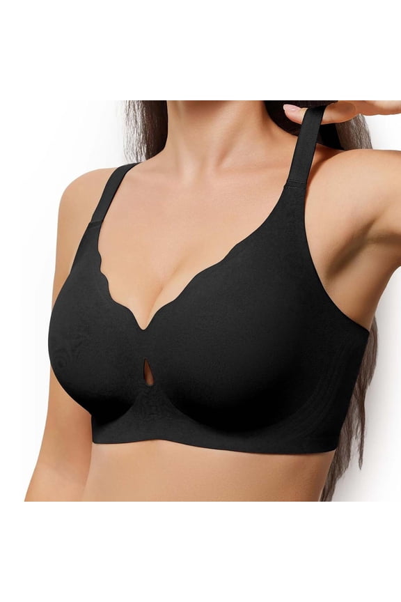 Women's Sports Bra with Adjustable Straps Back Closure Seamless Wire-Free Yoga Fitness Quick-Dry Shock-Absorbing Push-Up Sports Bra