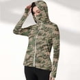 thumbnail image 1 of PNTUTB Women's Summer Patterned Zipper Pocket Breathable Waterproof Sun Protection Outdoor Clothing, 1 of 6