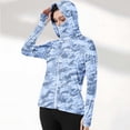 thumbnail image 1 of PNTUTB Women's Summer Patterned Zipper Pocket Breathable Waterproof Sun Protection Outdoor Clothing, 1 of 6