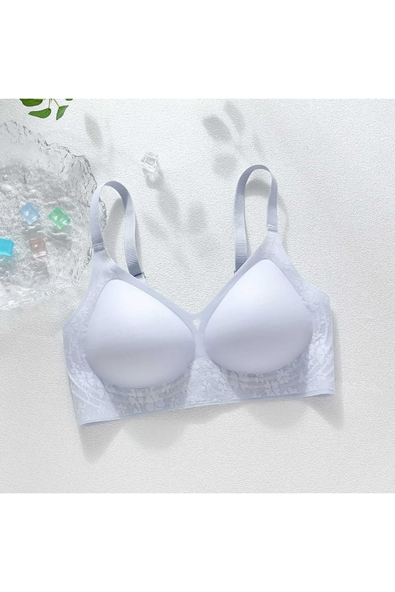 Women's Ultra-Thin Sheer Skin-Tone Seamless Bra Soft Comfortable Breathable Wire-Free Seamless Everyday Bra
