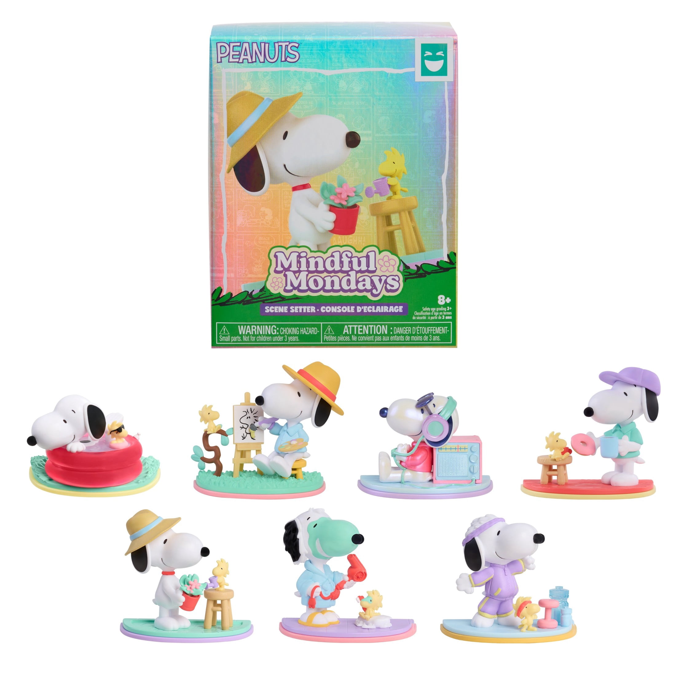 HAPPY HAUL Peanuts Mindful Mondays Blind Box Collectible Figures
