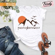 PNW Shirt for Women and Men, Mountain Shirt, Adventure Lover Gift, Pacific Northwest Shirt, Travelling Shirt, Traveler Gifts, Camping Shirt TSHIRT All Size S-5XL