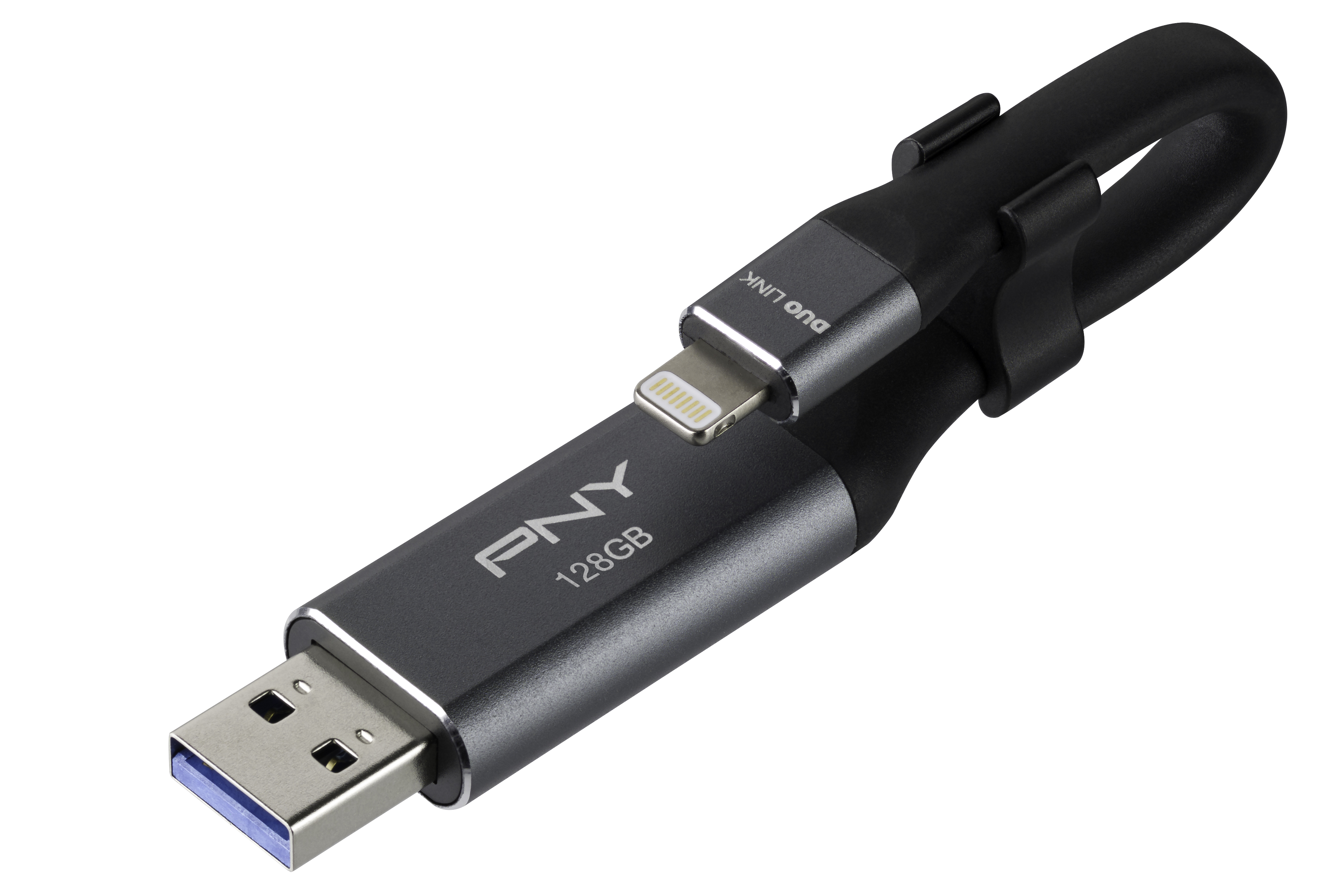 PNY 128GB DUO LINK USB 3.0 OTG Flash Drive for IPhone and I Pad (P-FDI128LA02GC-RB) - image 1 of 7
