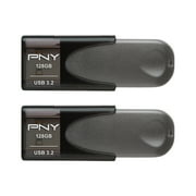 PNY 128GB Elite Turbo Attach  4 USB 3.2 Flash Drive 2-Pack