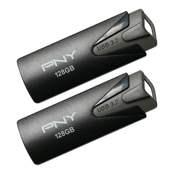 PNY 128GB Elite USB 3.2 Flash Drive 2 Pack - 100MB/s