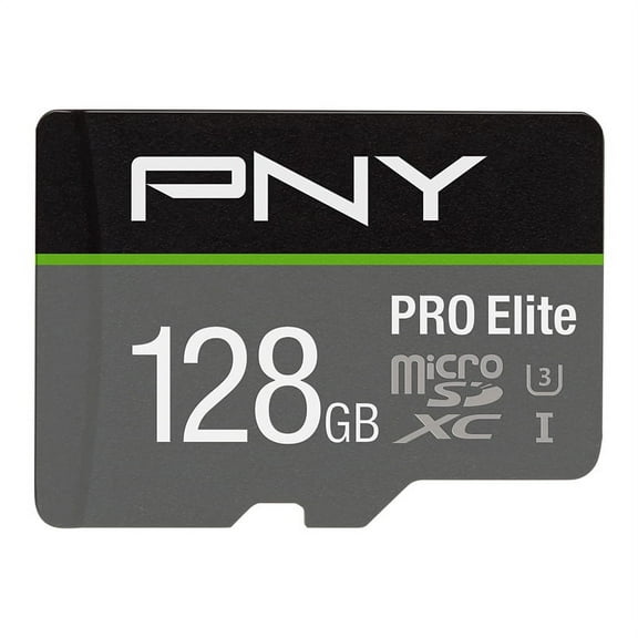 PNY 128GB PRO Elite Class 10 U3 microSD Flash Memory Card