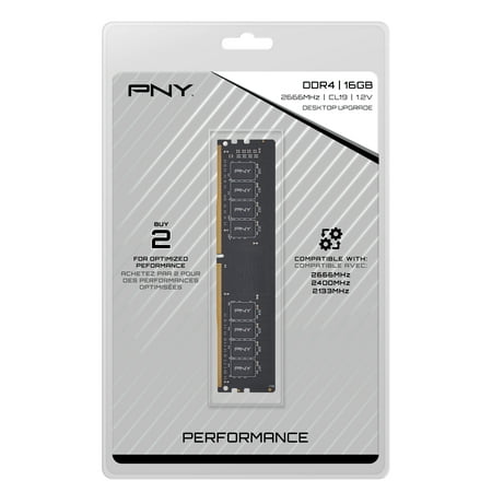 PNY - 16GB 2666MHz DDR4 DIMM Desktop Memory