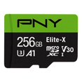 PNY 256GB EliteX microSDXC UHSI Memory Card 100MB/s, U3, V30, A1