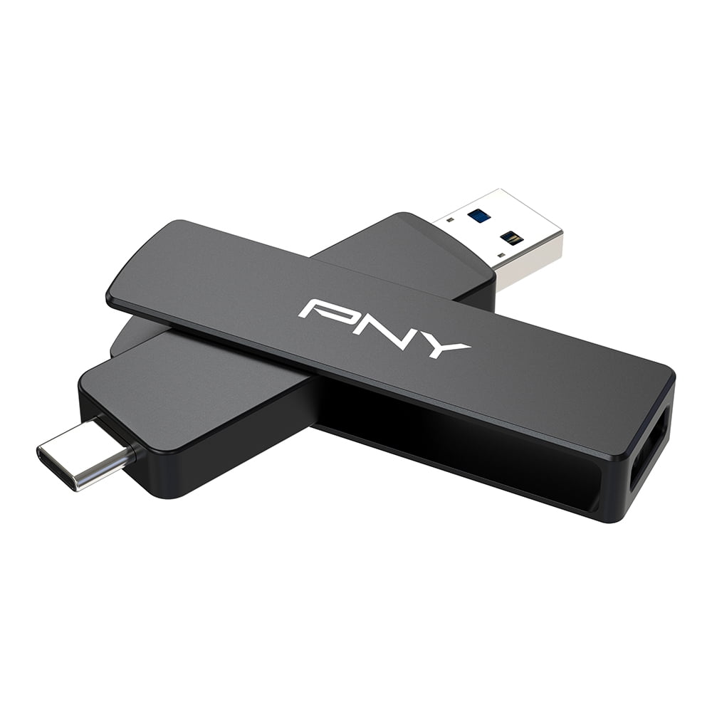 PNY 2TB DUO LINK V3 USB 3.2 Gen 2 Type-C & Type-A OTG Flash Drive Extreme Speeds Read/Write 1000/800MB/s External Mobile Storage Compatible with Smartphone/Tablet/Laptops/Desktops